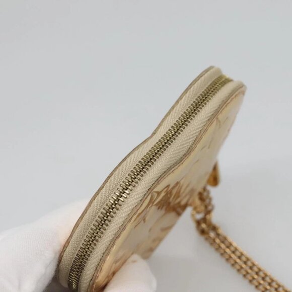 LOUIS VUITTON Monogram Miroir Porte Monnaie Coeur Purse Dore M93567 Auth 129270V - Picture 7 of 14